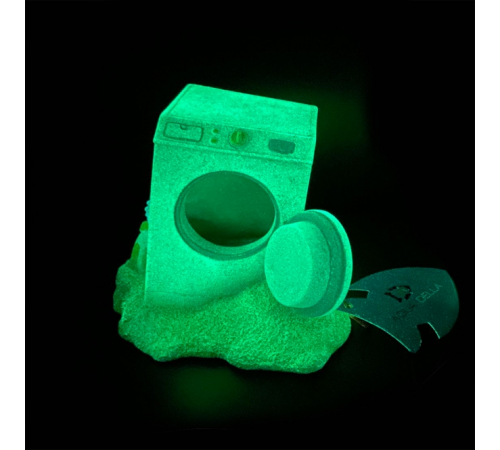 Aqua Della Aquariendekoration - leuchtende Waschmaschine