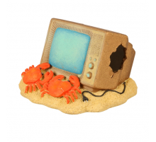 Aqua Della Aquariendekoration - leuchtender Fernseher