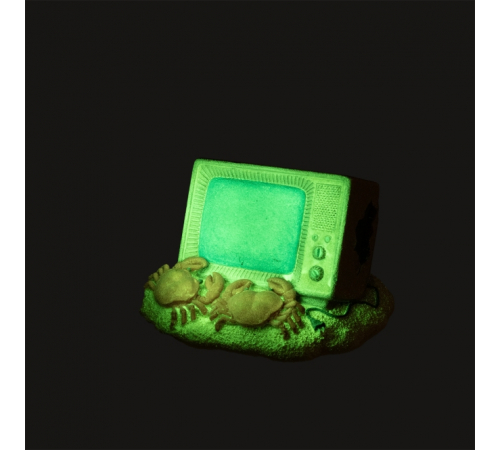 Aqua Della Aquariendekoration - leuchtender Fernseher