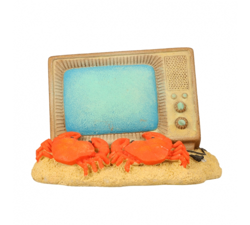 Aqua Della Aquariendekoration - leuchtender Fernseher