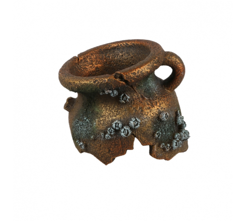 Aqua Della Aquariendekoration - Amphore gebrochener Krug - M - 16x13x13,8 cm