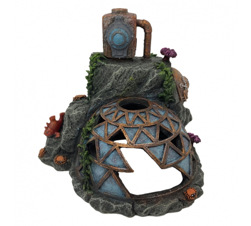 Aqua Della Aquariendekoration - Steampunk Basis Action Air - S - 16,2x13,7x14,4 cm