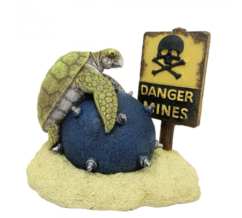 Aqua Della Aquariendekoration - Schildkröte mit Mine