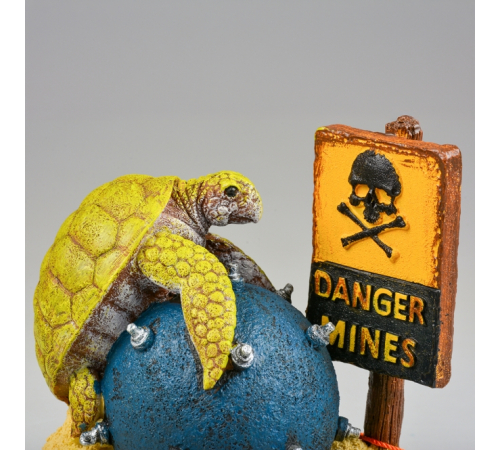 Aqua Della Aquariendekoration - Schildkröte mit Mine