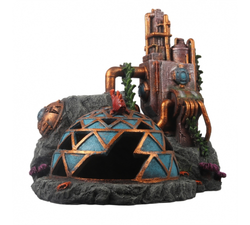 Aqua Della Aquariendekoration - Steampunk Basis Action Air - L - 25,7x21,2x26,5 cm