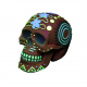 Aqua Della Aquariendekoration - Dia de los Muertos Totenkopf 1