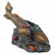 Aqua Della Aquariendekoration - Steampunk versunkenes U-Boot - S - 14,7x8,9x13,3 cm