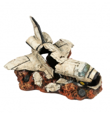 Aqua Della Aquariendekoration - Raumschiff - S - 16,7x13,4x13 cm