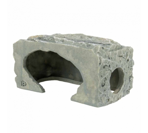 Aqua Della Aquariendekoration - Zucht-Höhle Felsen - Grau - S - 15x7x7 cm