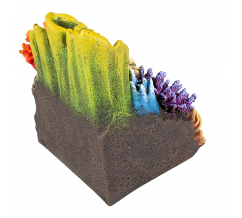 Aqua Della Aquariendekoration - Korallenhöhle Ecke - M - 22x16x25 cm