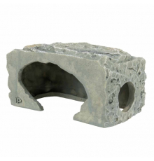 Aqua Della Aquariendekoration - Zucht-Höhle Felsen - Grau - M - 21x10,5x10 cm