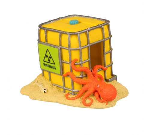 Aqua Della Aquariendekoration - leuchtender IBC-Behälter