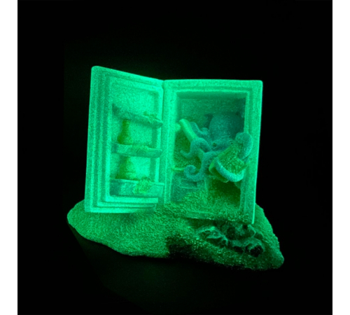 Aqua Della Aquariendekoration - leuchtender Kühlschrank