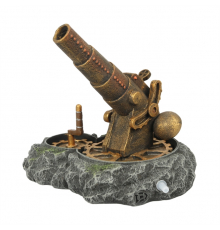 Aqua Della Aquariendekoration - Steampunk Canon Action Air