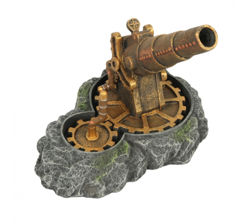 Aqua Della Aquariendekoration - Steampunk Canon Action Air