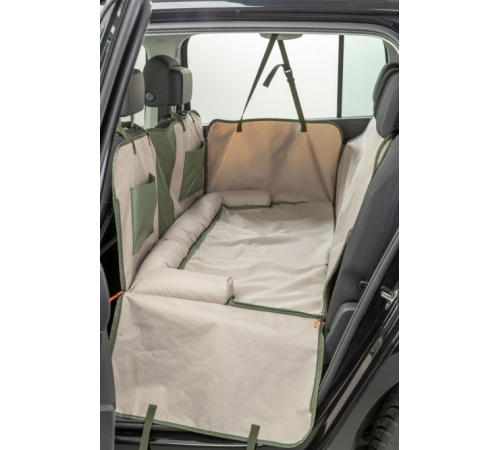 Trixie Auto-Schondecke - olivgrün/beige