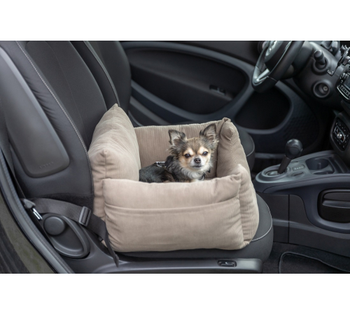 Trixie Autositz für kleine Hunde - taupe