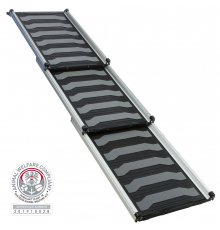Trixie 3-fach Teleskop-Rampe, Aluminium/TPR