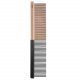 EBI Noir Metallkamm Light Up - 13,2x2,1cm