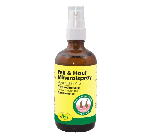 Natürliches Fellpflegemittel - cdVet Fell & Haut Mineralspray 100 ml
