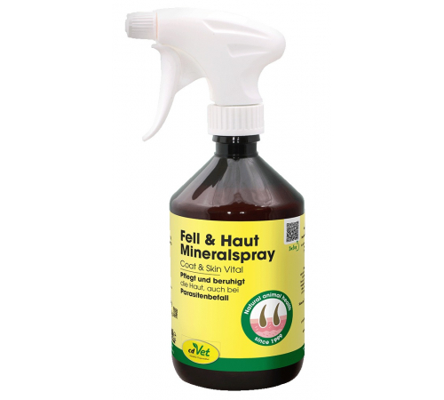 Натуральний мінеральний спрей для догляду - cdVet Fell & Haut Mineralspray 500 ml