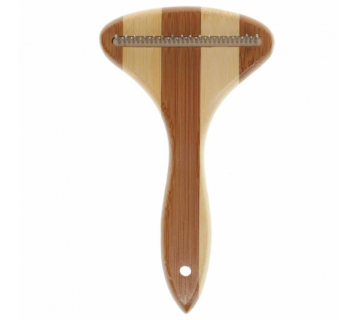 Duvoplus Bamboo Entfilzungsharke - 31 Zinken