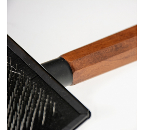 EBI Noir Japandi Slicker-Bürste - L - 18,5 x 11,5 x 3cm