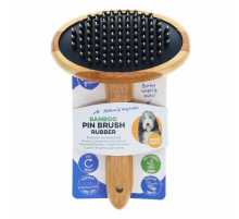 Duvoplus Bamboo Massagebürste für Hunde