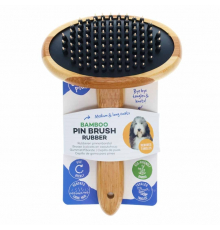 Duvoplus Bamboo Massagebürste für Hunde