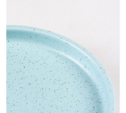 Duvoplus flacher Keramiknapf Stone Speckle - türkis