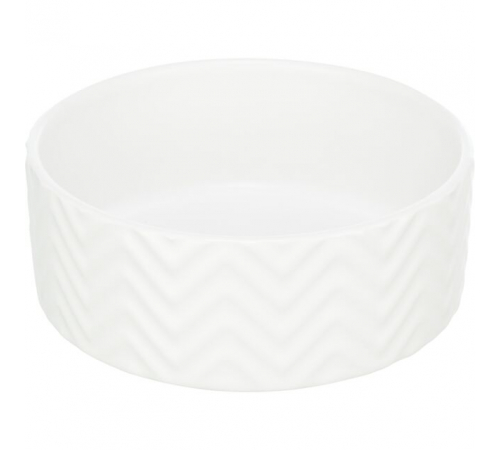 Trixie Napf aus Strukturkeramik - weiß - 0,9 l/ø 16 cm