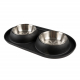 Duvoplus Dinner-Set Gummi - schwarz - 2 x 420ml