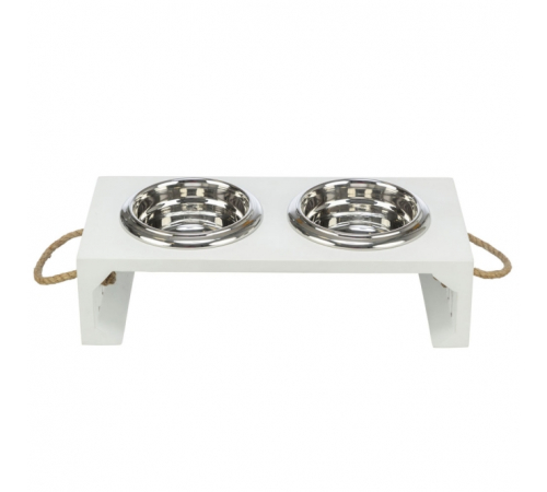 Trixie BE NORDIC Napf-Set, MDF/Edelstahl - 2 x 0,9 l