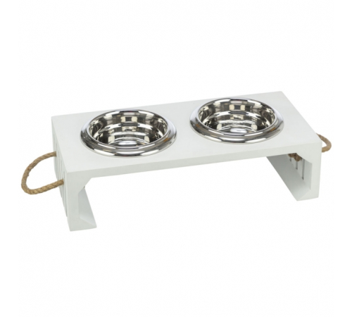 Trixie BE NORDIC Napf-Set, MDF/Edelstahl - 2 x 0,9 l