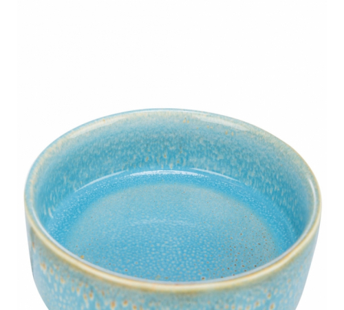 Trixie Keramiknapf mit Musterung - blau - 0,4 l/ø 13 cm