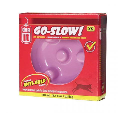DOGIT Go-Slow Anti-Schling-Napf Rosa 140 ml