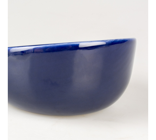 Duvoplus Futternapf Stone Obliq - blau/gold - 150ml - 13x13,5x7cm