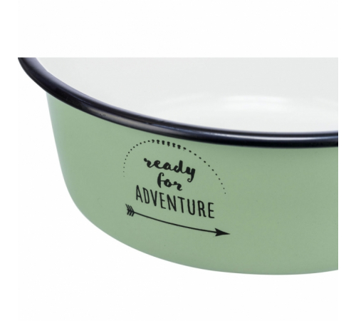 Trixie Napf aus Emaille/Edelstahl - ready for adventure - 0,3 l/ø 12 cm