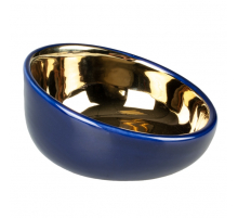 Duvoplus Futternapf Stone Obliq - blau/gold - 340ml - 15x15x8cm