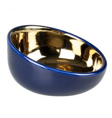 Duvoplus Futternapf Stone Obliq - blau/gold - 340ml - 15x15x8cm