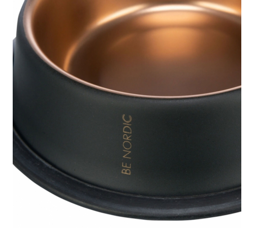 Trixie BE NORDIC Edelstahlnapf - schwarz/bronze - 0,7 l/ø 21 cm