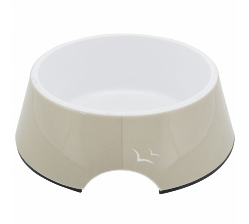 Trixie BE NORDIC Napf aus Melamin und Edelstahl - sand - 0,2 l/ø 14 cm