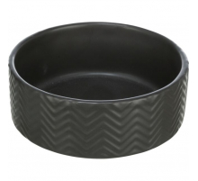 Trixie Napf aus Strukturkeramik - schwarz - 0,9 l/ø 16 cm