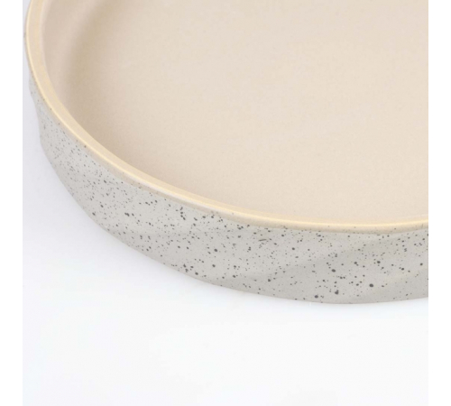 Duvoplus flacher Keramiknapf Stone Wavy Dune - 260ml
