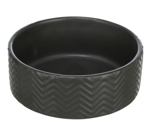 Trixie Napf aus Strukturkeramik - schwarz - 1,6 l/ø 20 cm