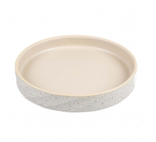 Duvoplus flacher Keramiknapf Stone Wavy Dune - 600ml