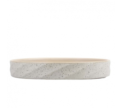 Duvoplus flacher Keramiknapf Stone Wavy Dune - 600ml