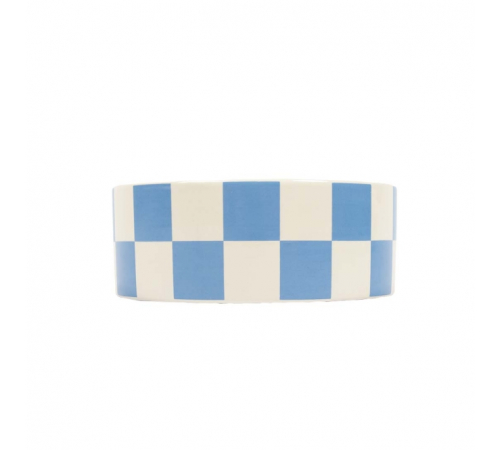 EBI Coockoo Futternapf Checkmate! - blau/weiß - 430ml-14x14x5cm