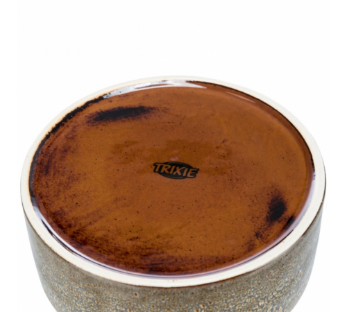 Trixie Keramiknapf mit Musterung - braun - 0,4 l/ø 13 cm