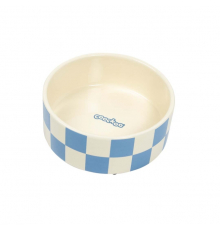 EBI Coockoo Futternapf Checkmate! - blau/weiß - 750ml-16x16x6cm